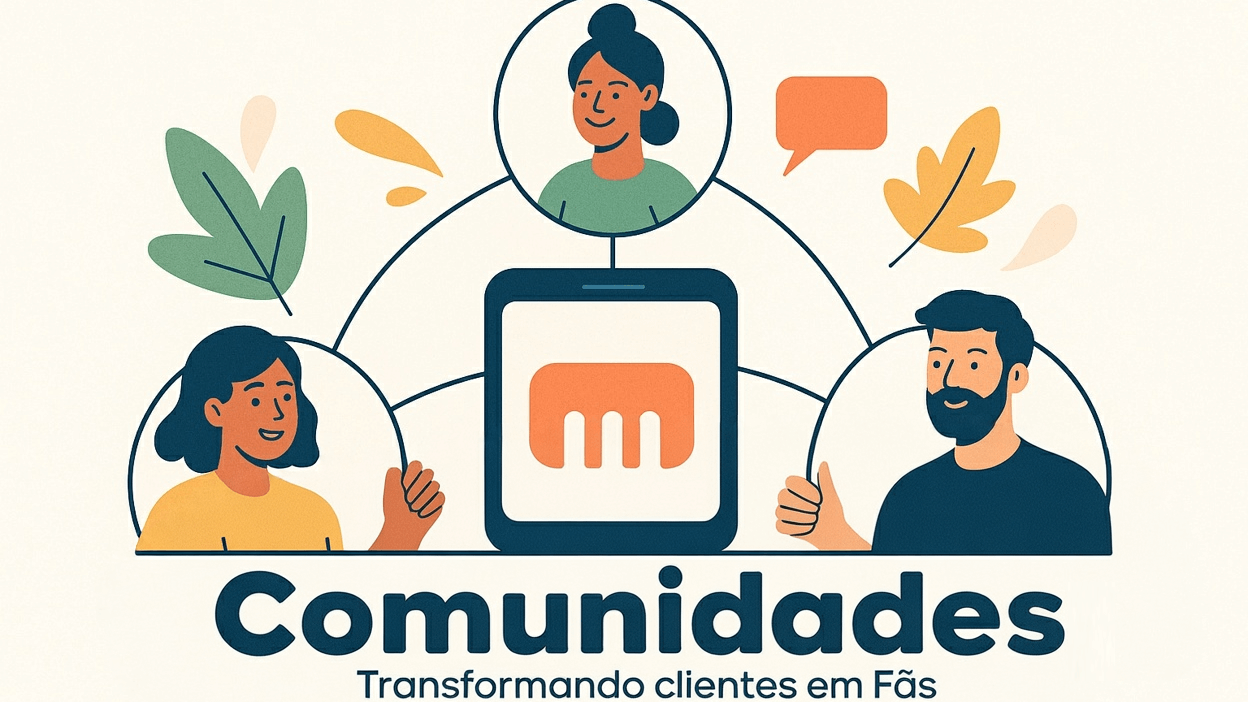 Ilustração sobre comunidades e como transformar clientes em fãs leais - estratégia de growth hacking